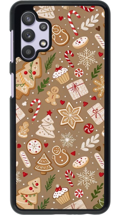 Samsung Galaxy A32 5G Case Hülle - Christmas 25 Pattern Ginger Cookie