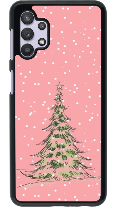 Samsung Galaxy A32 5G Case Hülle - Christmas 25 Pink Tree