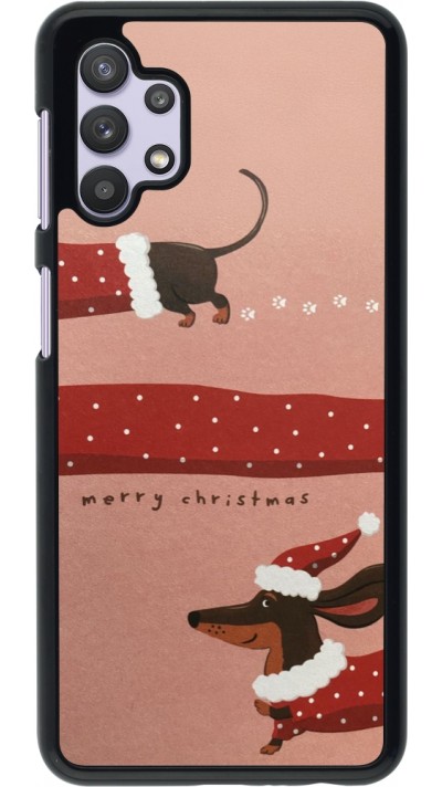 Samsung Galaxy A32 5G Case Hülle - Christmas 25 Teckel Merry Xmas