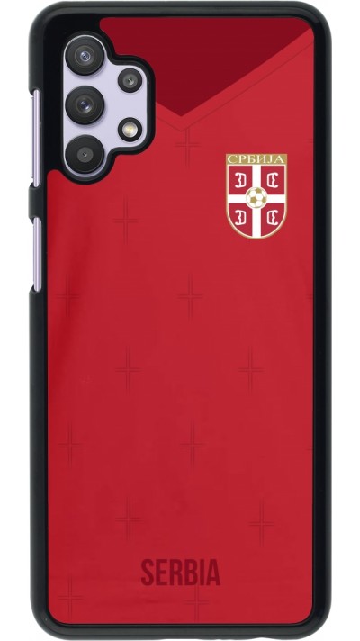 Samsung Galaxy A32 5G Case Hülle - Serbien 2022 personalisierbares Fussballtrikot Samsung Galaxy A32 5G Case Hülle - Serbien 2022 personalisierbares Fussballtrikot
