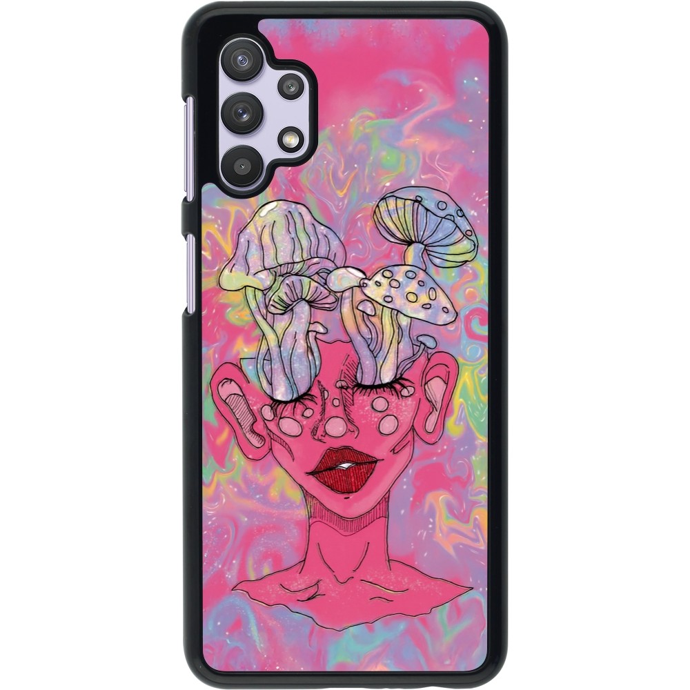 Coque Samsung Galaxy A32 5G - Psychedelic pink mushroom
