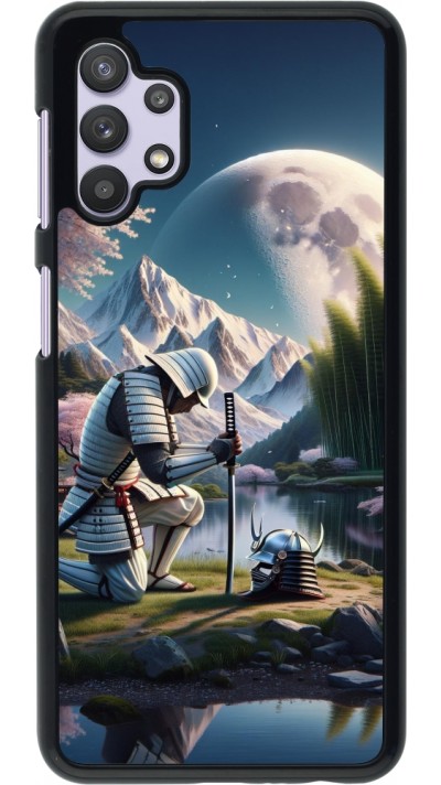 Samsung Galaxy A32 5G Case Hülle - Samurai Katana Mond Samsung Galaxy A32 5G Case Hülle - Samurai Katana Mond