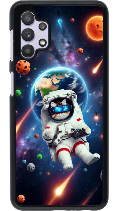 Samsung Galaxy A32 5G Case Hülle - VR SpaceCat Odyssee Samsung Galaxy A32 5G Case Hülle - VR SpaceCat Odyssee