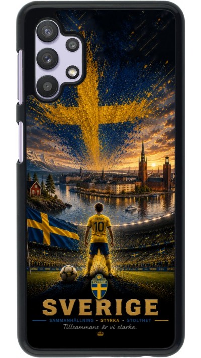 Coque Samsung Galaxy A32 5G - Football Suède splash 2026
