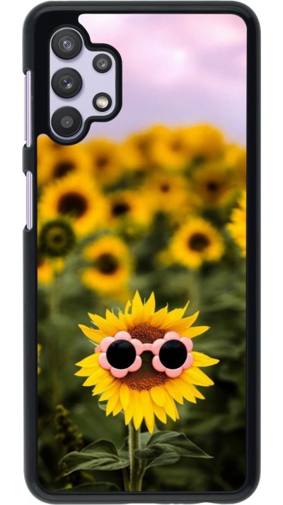 Coque Samsung Galaxy A32 5G - Sunflower with glasses Spring 2026