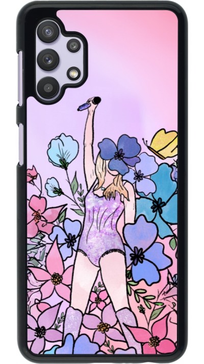Samsung Galaxy A32 5G Case Hülle - Taylor Swift Sketch - Pink