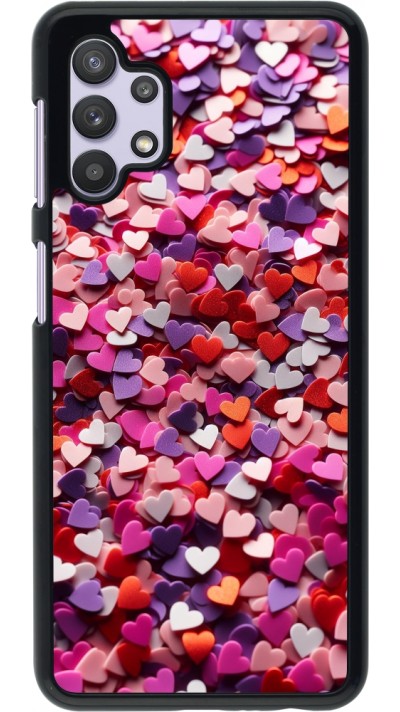 Samsung Galaxy A32 5G Case Hülle - Valentin 2025 Konfetti