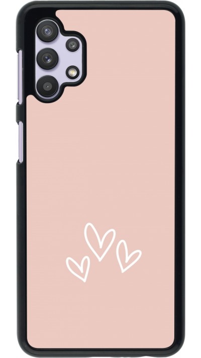 Samsung Galaxy A32 5G Case Hülle - Valentine 2023 three minimalist hearts Samsung Galaxy A32 5G Case Hülle - Valentine 2023 three minimalist hearts
