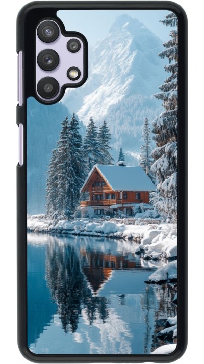Coque Samsung Galaxy A32 5G - Winter 25 Winter house forest day