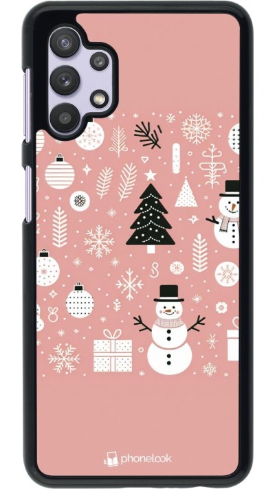 Samsung Galaxy A32 5G Case Hülle - Weihnachten 2024 Rose Schneemann Weihnachten Samsung Galaxy A32 5G Case Hülle - Weihnachten 2024 Rose Schneemann Weihnachten