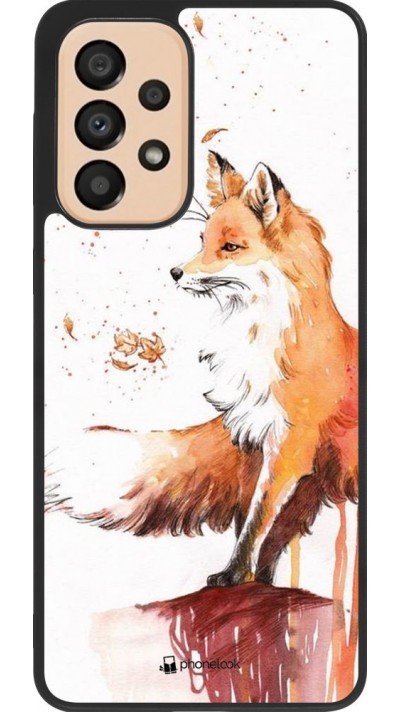 Coque Samsung Galaxy A33 5G - Silicone rigide noir Autumn 21 Fox