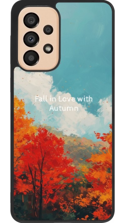Samsung Galaxy A33 5G Case Hülle - Silikon schwarz Autumn 25 Fall in love