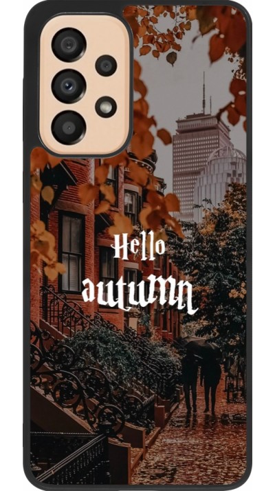 Samsung Galaxy A33 5G Case Hülle - Silikon schwarz Autumn 25 Hello autumn
