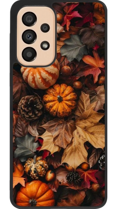 Samsung Galaxy A33 5G Case Hülle - Silikon schwarz Autumn 25 Pumpkin