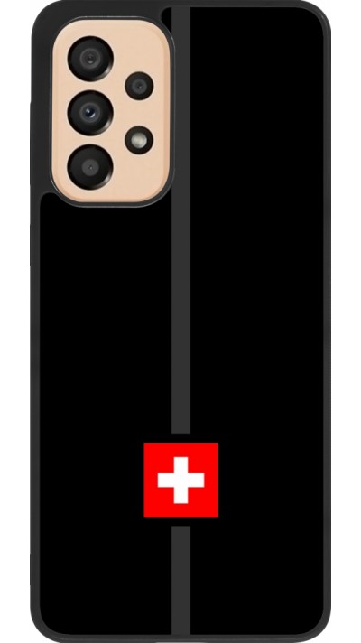 Coque Samsung Galaxy A33 5G - Silicone rigide noir Canton CH noir