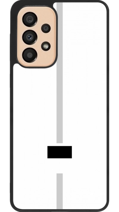 Coque Samsung Galaxy A33 5G - Silicone rigide noir Canton FR blanc