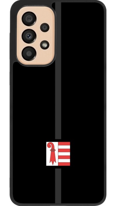 Coque Samsung Galaxy A33 5G - Silicone rigide noir Canton JU noir