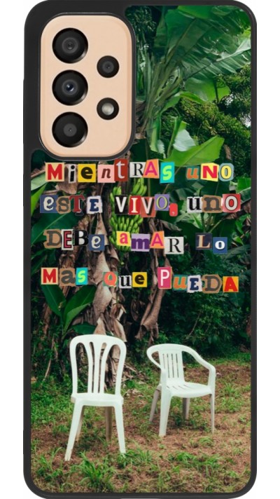 Coque Samsung Galaxy A33 5G - Silicone rigide noir Chairs DTMF