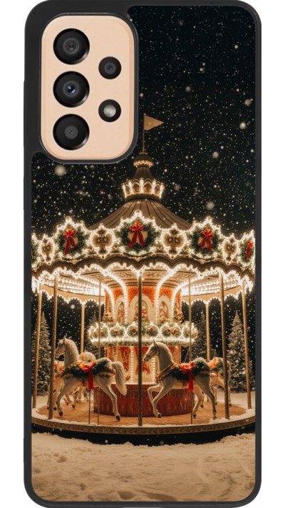 Coque Samsung Galaxy A33 5G - Silicone rigide noir Christmas 25 Carousel