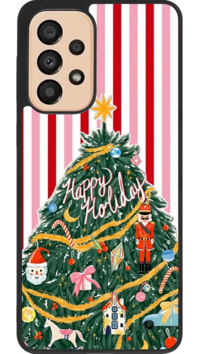 Coque Samsung Galaxy A33 5G - Silicone rigide noir Christmas 25 Happy Holiday