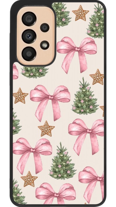 Coque Samsung Galaxy A33 5G - Silicone rigide noir Christmas 25 Vintage Ribbons
