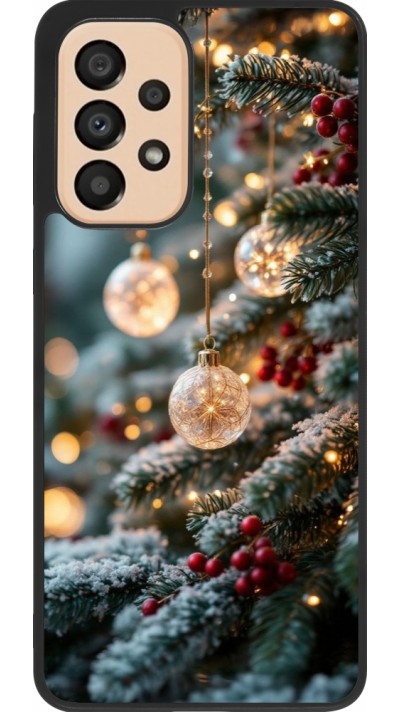 Coque Samsung Galaxy A33 5G - Silicone rigide noir Christmas 25 Xmas Decorated Tree