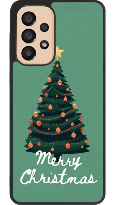 Coque Samsung Galaxy A33 5G - Silicone rigide noir Christmas 25 Xmas Tree