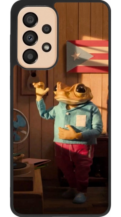 Coque Samsung Galaxy A33 5G - Silicone rigide noir Dancing frog DTMF