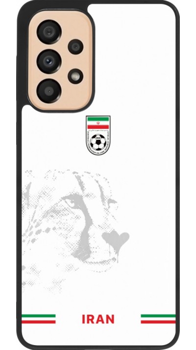Coque Samsung Galaxy A33 5G - Silicone rigide noir Maillot de football Iran 2026 personnalisable