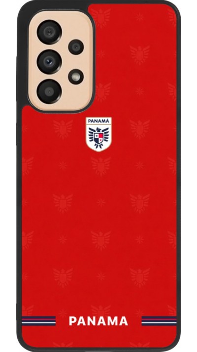 Coque Samsung Galaxy A33 5G - Silicone rigide noir Maillot de football Panama 2026 personnalisable