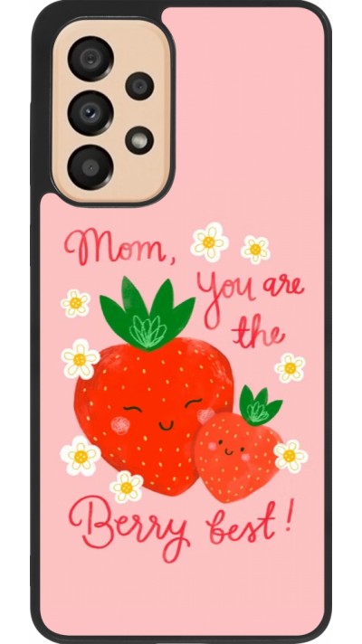 Coque Samsung Galaxy A33 5G - Silicone rigide noir Mom 2026 Berry best