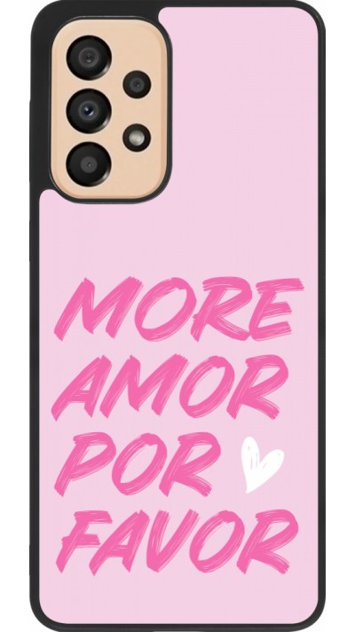 Samsung Galaxy A33 5G Case Hülle - Silikon schwarz More amor porfavor