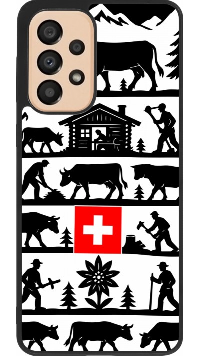 Coque Samsung Galaxy A33 5G - Silicone rigide noir Poya Suisse 1