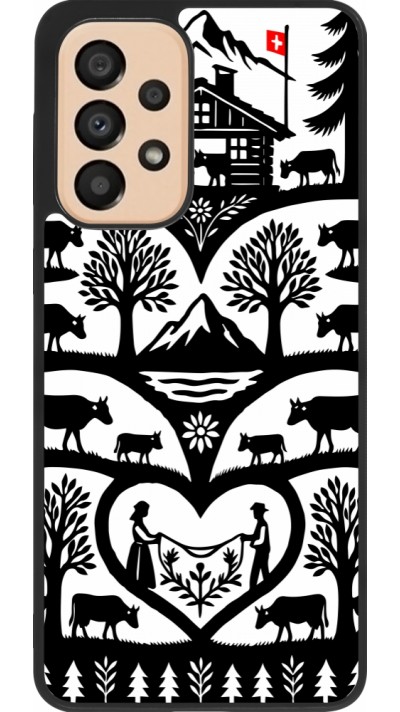 Coque Samsung Galaxy A33 5G - Silicone rigide noir Poya Suisse 2