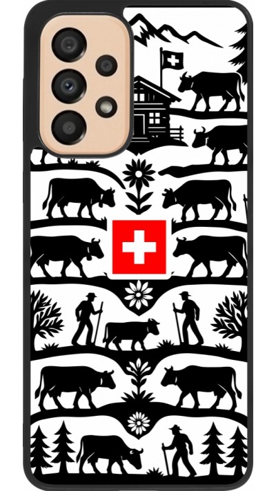 Coque Samsung Galaxy A33 5G - Silicone rigide noir Poya Suisse 3