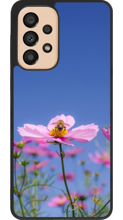 Coque Samsung Galaxy A33 5G - Silicone rigide noir Bee on a flower Spring 2026