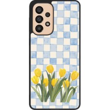 Samsung Galaxy A33 5G Case Hülle - Silikon schwarz Blue vichy tulips Spring 2026