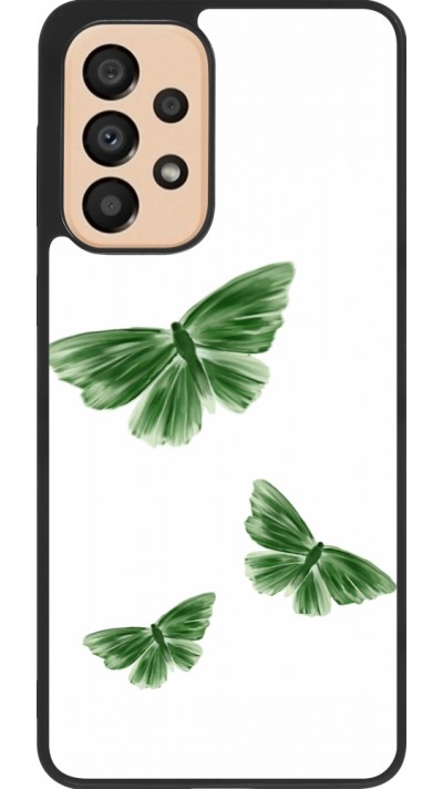 Coque Samsung Galaxy A33 5G - Silicone rigide noir Butterflies Spring 2026