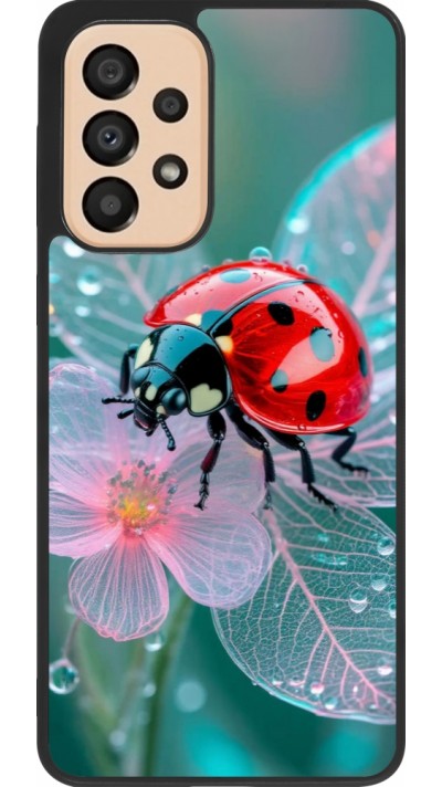Coque Samsung Galaxy A33 5G - Silicone rigide noir Ladybird in bloom Spring 2026