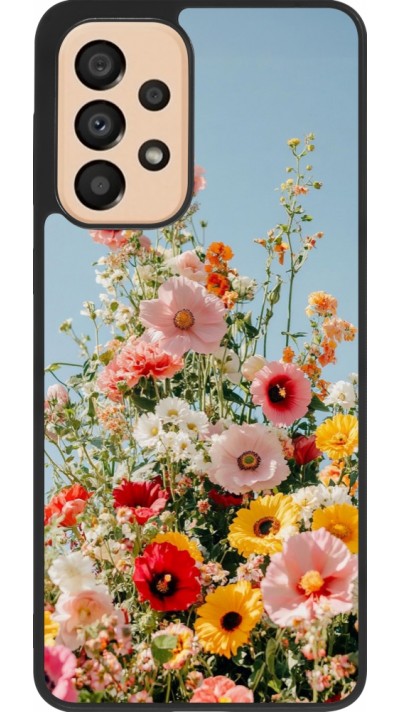 Coque Samsung Galaxy A33 5G - Silicone rigide noir Spring flowers Spring 2026