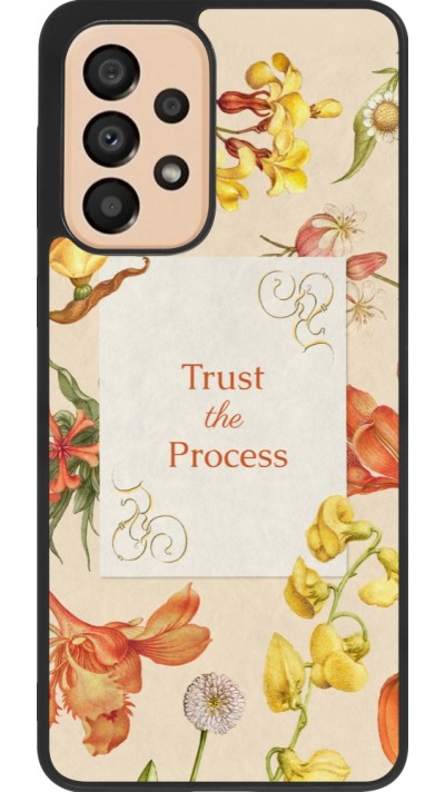 Coque Samsung Galaxy A33 5G - Silicone rigide noir Trust the process Spring 2026