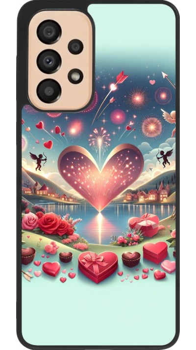 Samsung Galaxy A33 5G Case Hülle - Silikon schwarz Valentin 2025 Schick