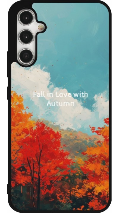 Coque Samsung Galaxy A34 5G - Silicone rigide noir Autumn 25 Fall in love