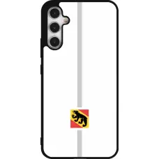 Coque Samsung Galaxy A34 5G - Silicone rigide noir Canton BE blanc
