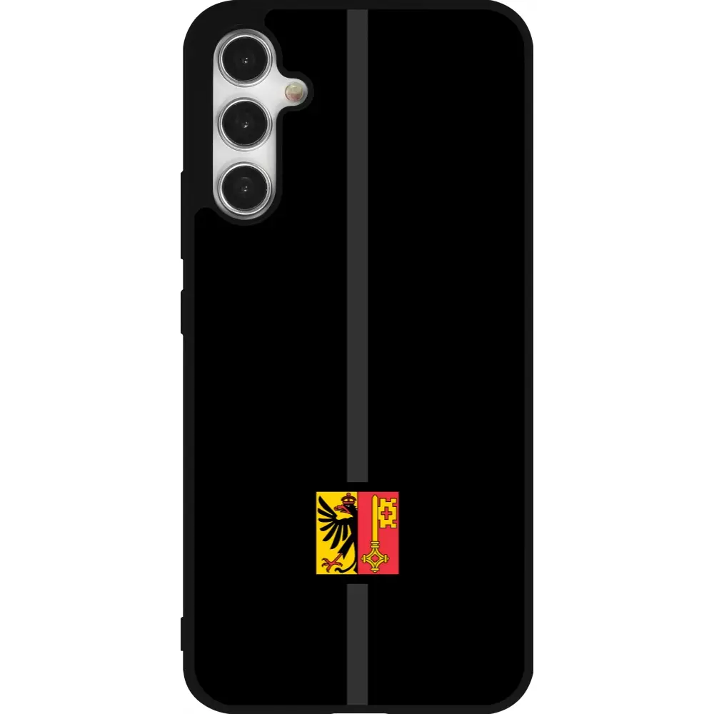 Coque Samsung Galaxy A34 5G - Silicone rigide noir Canton GE noir