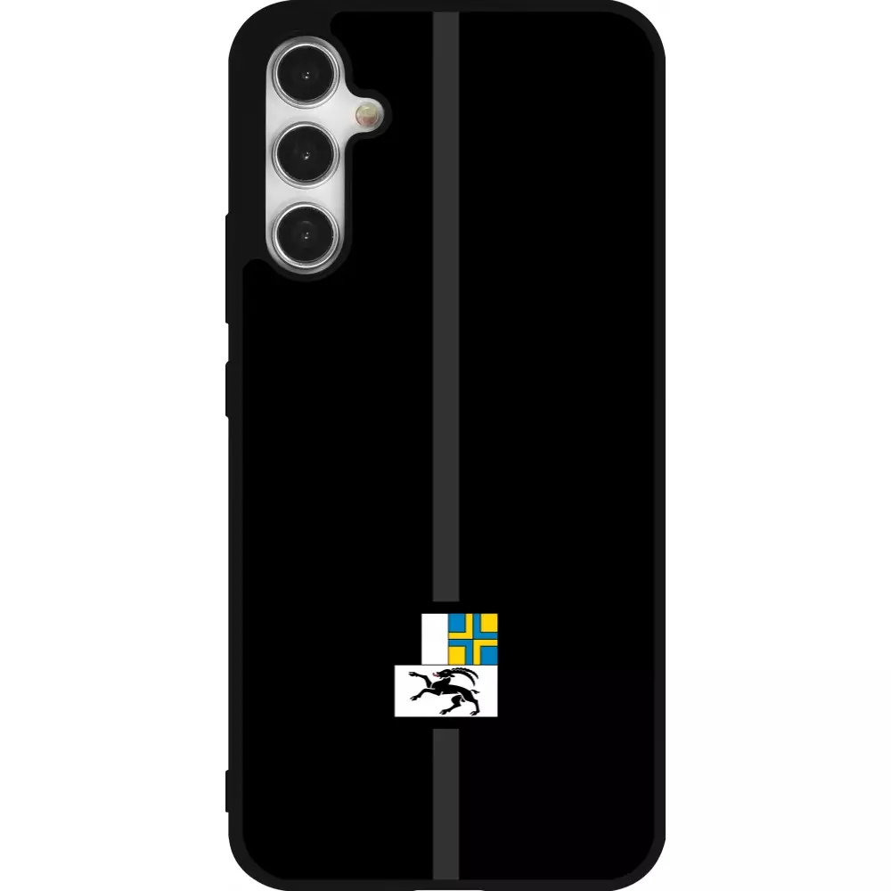 Coque Samsung Galaxy A34 5G - Silicone rigide noir Canton GR noir