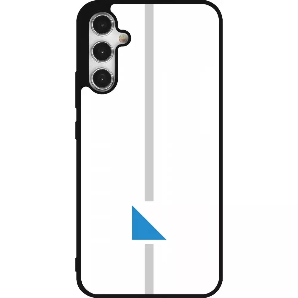 Coque Samsung Galaxy A34 5G - Silicone rigide noir Canton ZH blanc