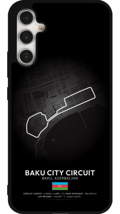 Coque Samsung Galaxy A34 5G - Silicone rigide noir F1 Track 2025 Azerbaijan