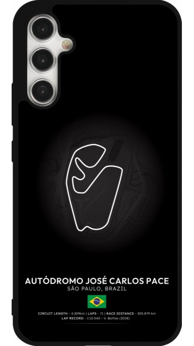 Coque Samsung Galaxy A34 5G - Silicone rigide noir F1 Track 2025 Brazil