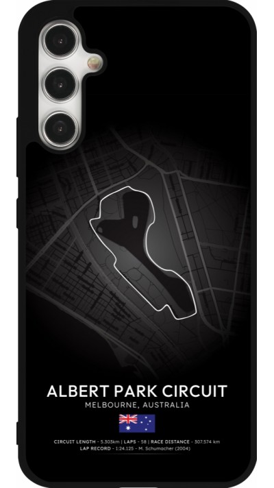 Coque Samsung Galaxy A34 5G - Silicone rigide noir F1 Track 2025 Melbourne